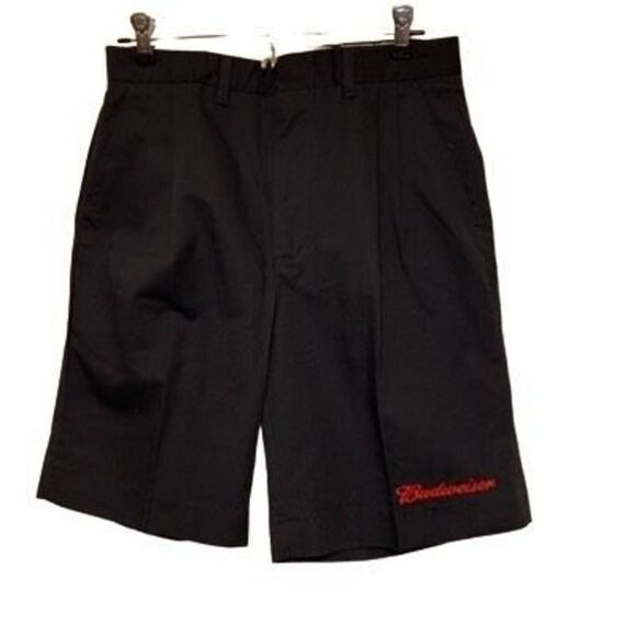 Vintage Riverside Size 29 Budweiser Blue Pleated Uniform Shorts *New-2nds* - Picture 1 of 7